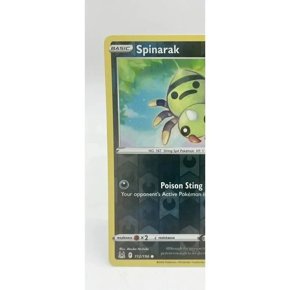 Spinarak 112/196 Lost Origin Pokemon TCG Reverse Holo‎ Mint Unplayed
